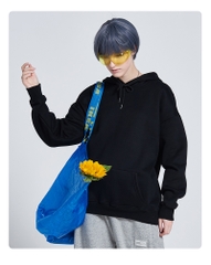 Áo Hoodie Trơn Màu Đen