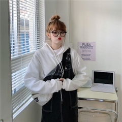 Áo Hoodie Trơn Màu Trắng