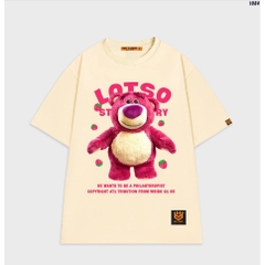 Áo thun nữ form rộng tay lỡ Gấu dâu Lotso 1084 HY STUDIO
