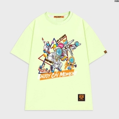 Áo thun tay lỡ nam nữ form rộng Enjoy Cái Moment 1126 HY KOREA