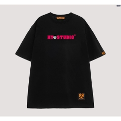 Áo thun unisex form rộng nam nữ tay lỡ HYSD hoa 1099