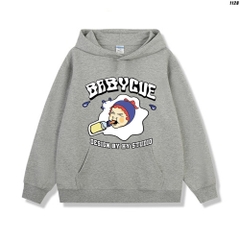 Áo hoodie form rộng unisex Vải Nỉ Bông BabyCue 1128 HY KOREA