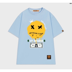 Áo thun nam nữ unisex form rộng tay lỡ Mặt XX Tiền 1101