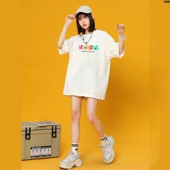 Áo Thun Tay Lỡ Form Rộng unisex Mảnh ghép 1140 Cotton 100 HY KOREA