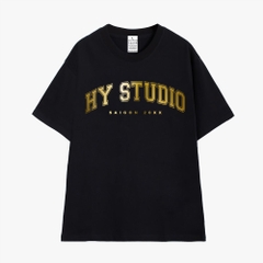 Áo Thun Tay Lỡ Cotton 100 Nam Form Rộng Tráng Gương Vàng HY STUDIO 187
