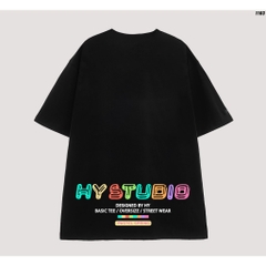 Áo phông nam nữ unisex form rộng tay lỡ basic HYSTUDIO pastel 1103