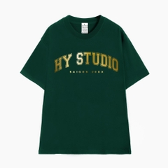 Áo Thun Tay Lỡ Cotton 100 Nam Form Rộng Tráng Gương Vàng HY STUDIO 187