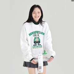 Áo khoác Sweater nam nữ nỉ bông Thỏ ARCHIVE 1164 HY KOREA