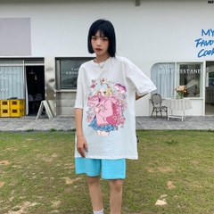 Áo thun nữ tay lỡ form rộng cute Cô gái unicorn 968