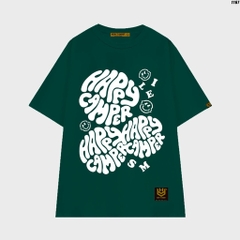 Áo thun tay lỡ form rộng unisex Happy Camper 1167 HY KOREA