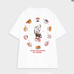 Áo Thun Nam Nữ Tay Lỡ Cotton 100 Unisex Sushi 1169