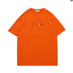 Áo thun HY KOREA tay ngắn nam nữ Vải cotton 75% form rộng thêu chữ Daydream 07