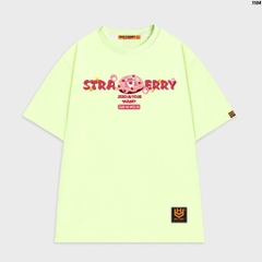Áo thun nữ cute tay lỡ form rộng Bánh donut dâu 1154 HY KOREA