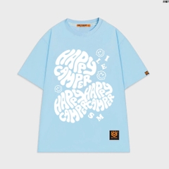 Áo thun tay lỡ form rộng unisex Happy Camper 1167 HY KOREA