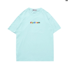 Áo thun HY KOREA tay ngắn nam nữ Vải cotton 75% form rộng thêu chữ Daydream 07