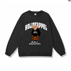 Áo Sweater nam nữ unisex nỉ bông Gấu HOLI 1165 HY KOREA