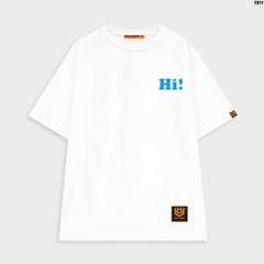 Áo thun HY KOREA logo thêu tay lỡ form rộng nam nữ Hi Bye 11,12