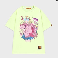 Áo thun nữ tay lỡ form rộng cute Cô gái unicorn 968