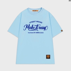 Áo phông nam nữ tay lỡ form rộng chữ MakeItrain street wear 975