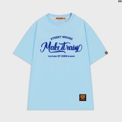 Áo phông nam nữ tay lỡ form rộng chữ MakeItrain street wear 975