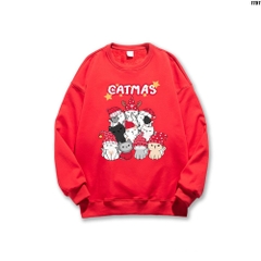 Áo Sweater nam nữ unisex nỉ bông Catmas 1151 HY KOREA