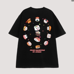 Áo Thun Nam Nữ Tay Lỡ Cotton 100 Unisex Sushi 1169