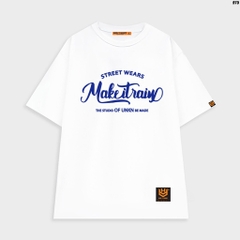 Áo phông nam nữ tay lỡ form rộng chữ MakeItrain street wear 975