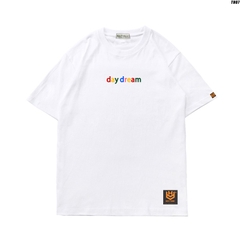 Áo thun HY KOREA tay ngắn nam nữ Vải cotton 75% form rộng thêu chữ Daydream 07