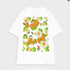 Áo thun tay lỡ Egg Fried 1180 nam nữ form rộng unisex