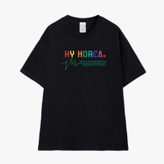 Áo Phông Tay Lỡ Nam Nữ HY KOREA Nhịp Tim 987 Cotton 100 Unisex