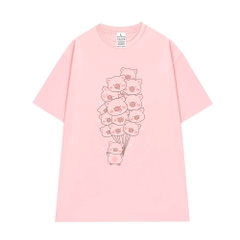 Áo Thun Nam Nữ HY KOREA Bong bóng heo 985 Tay Lỡ Cotton 100 Unisex