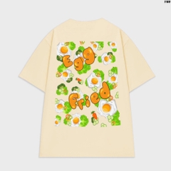 Áo thun tay lỡ Egg Fried 1180 nam nữ form rộng unisex