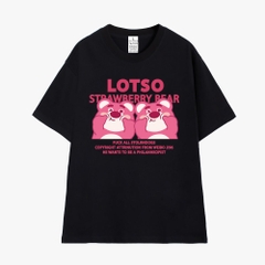Áo Thun Nam Nữ HY KOREA Gấu Lotso Đôi 1120 Tay Lỡ Cotton 100 Unisex