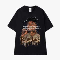 Áo Thun Nam Nữ Blueface 1091 HY KOREA Tay Lỡ Cotton 100 Unisex
