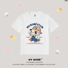 Baby Tee HY KOREA áo thun nữ Labubu sweet 1802 cotton 100% co giãn tay ngắn