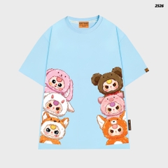 Áo thun Baby Three HY KOREA Bé Ba Secret 2526 tay lỡ cotton 75 form rộng nữ dễ thương