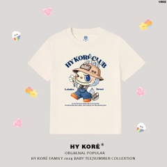 Baby Tee HY KOREA áo thun nữ Labubu sweet 1802 cotton 100% co giãn tay ngắn