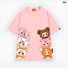 Áo thun Baby Three HY KOREA Bé Ba Secret 2526 tay lỡ cotton 75 form rộng nữ dễ thương