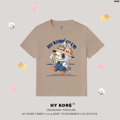 Baby Tee HY KOREA áo thun nữ Labubu sweet 1802 cotton 100% co giãn tay ngắn