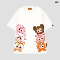 Áo thun Baby Three HY KOREA Bé Ba Secret 2526 tay lỡ cotton 75 form rộng nữ dễ thương