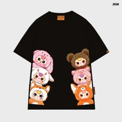 Áo thun Baby Three HY KOREA Bé Ba Secret 2526 tay lỡ cotton 75 form rộng nữ dễ thương