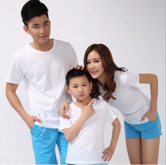 Áo Thun Trơn Màu Xanh Biển 35/65
