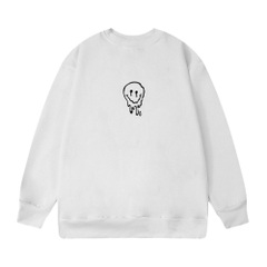 Áo Sweater nỉ bông thêu Face Smile 27 Form Rộng unisex