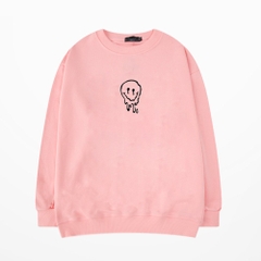 Áo Sweater nỉ bông thêu Face Smile 27 Form Rộng unisex
