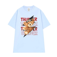 Áo Thun Tay Lỡ thunder bear 994 HY KOREA Nam Nữ Cotton 100 Unisex