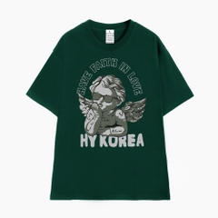 Áo Thun Nam Nữ Tay Lỡ Cotton 100 Unisex have faith inlove 993 HY KOREA