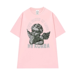 Áo Thun Nam Nữ Tay Lỡ Cotton 100 Unisex have faith inlove 993 HY KOREA