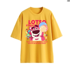 Áo Thun HY KOREA Cotton 100 Nam Nữ Tay Lỡ Lotso Bóng bay 1195 Quảng Châu