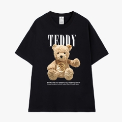 Áo Thun Tay Lỡ HY KOREA Cotton 100 Unisex Teddy Bear SS 1301