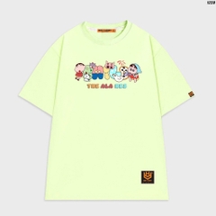 Áo thun nam nữ HY KOREA Shin Child 1220 cotton 75% form rộng tay lỡ
